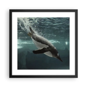 Plagát v čiernom ráme - Vitajte v mojom svete - 40x40 cm