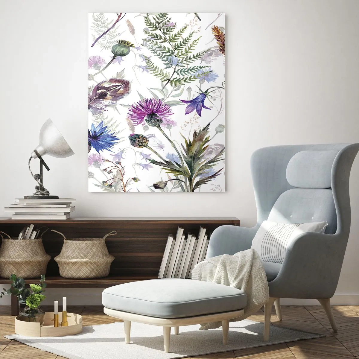 Obraz na skle - Poľský herbár - 50x70 cm