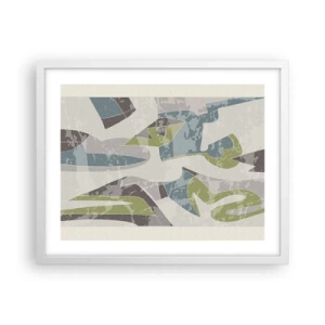 Plagát v bielom ráme - Kompozícia za sklom - 50x40 cm