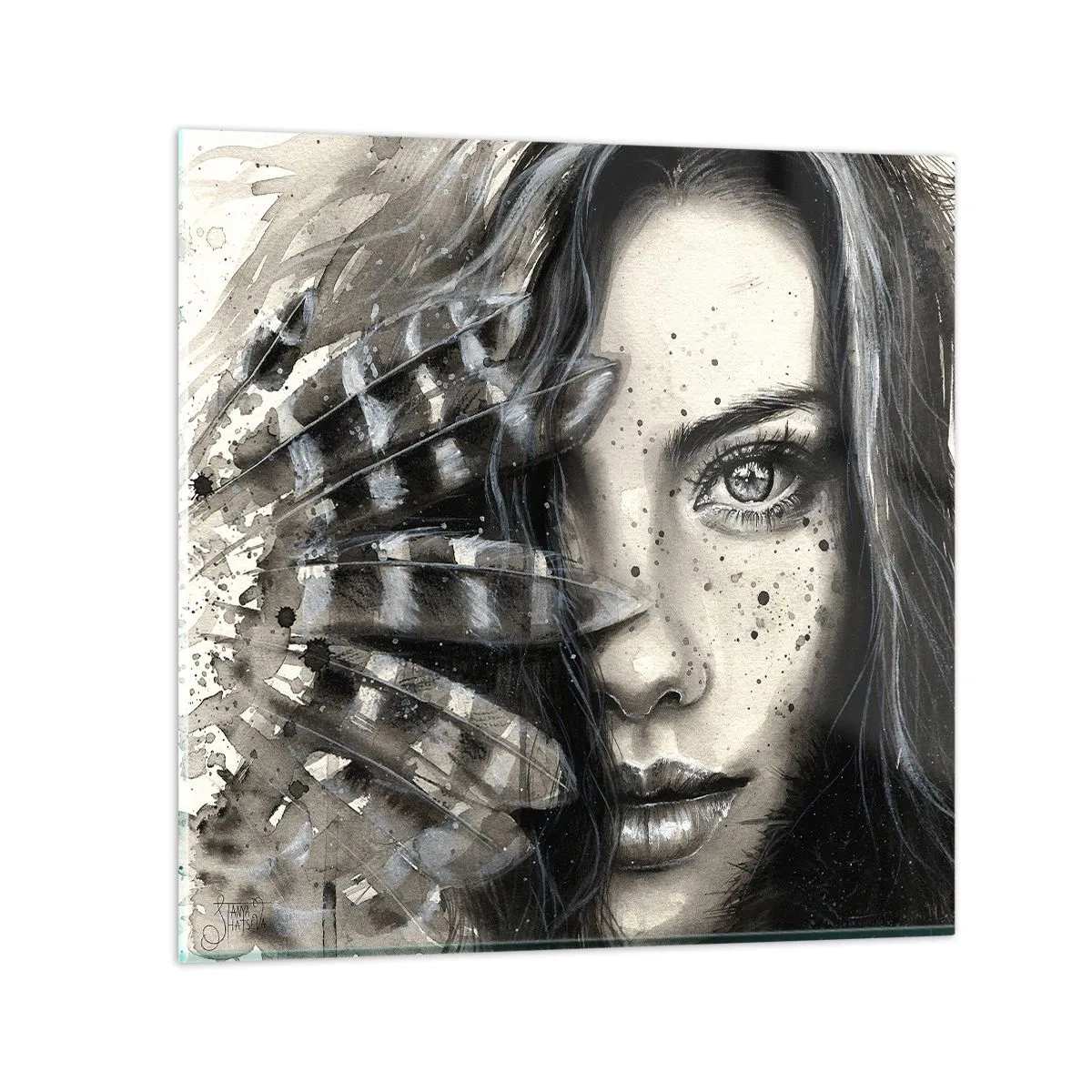 Obraz na skle - Divoká krása - 50x50 cm