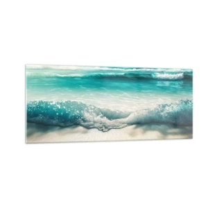 Obraz na skle - Kľud oceánu - 100x40 cm