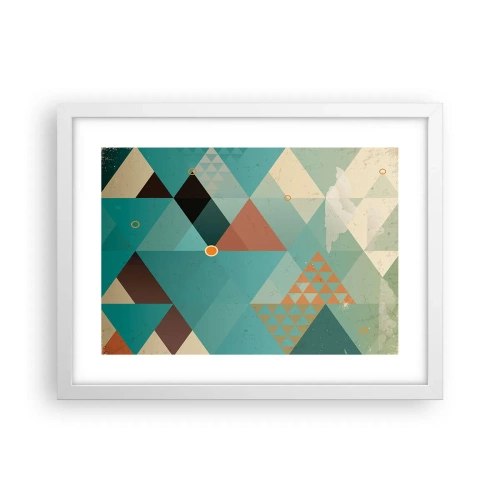 Plagát v bielom ráme - Jednota mnohosti, mnohosť jednoty - 40x30 cm