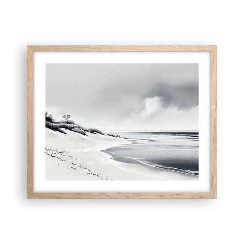 Plagát v ráme zo svetlého duba - Vždy spolu - 50x40 cm