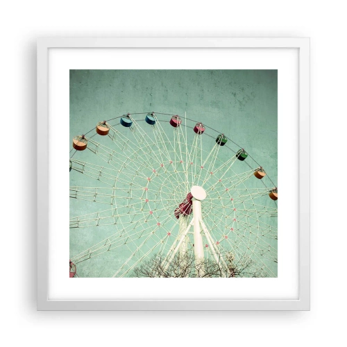 Plagát v bielom ráme - Pozývame vás na zábavu - 40x40 cm