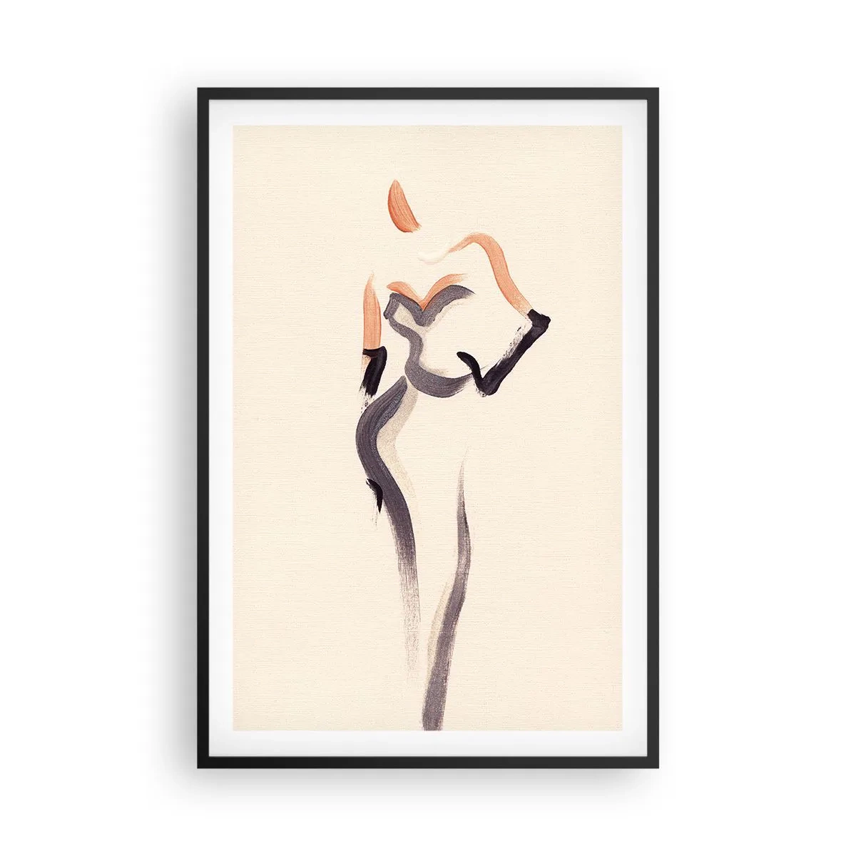 Plagát v čiernom ráme - Zo zlatých rokov Hollywoodu - 61x91 cm