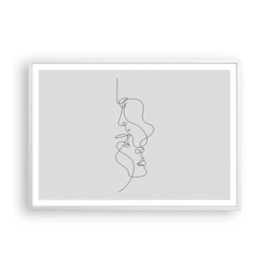 Plagát v bielom ráme - Žiar vášnivých túžob - 100x70 cm