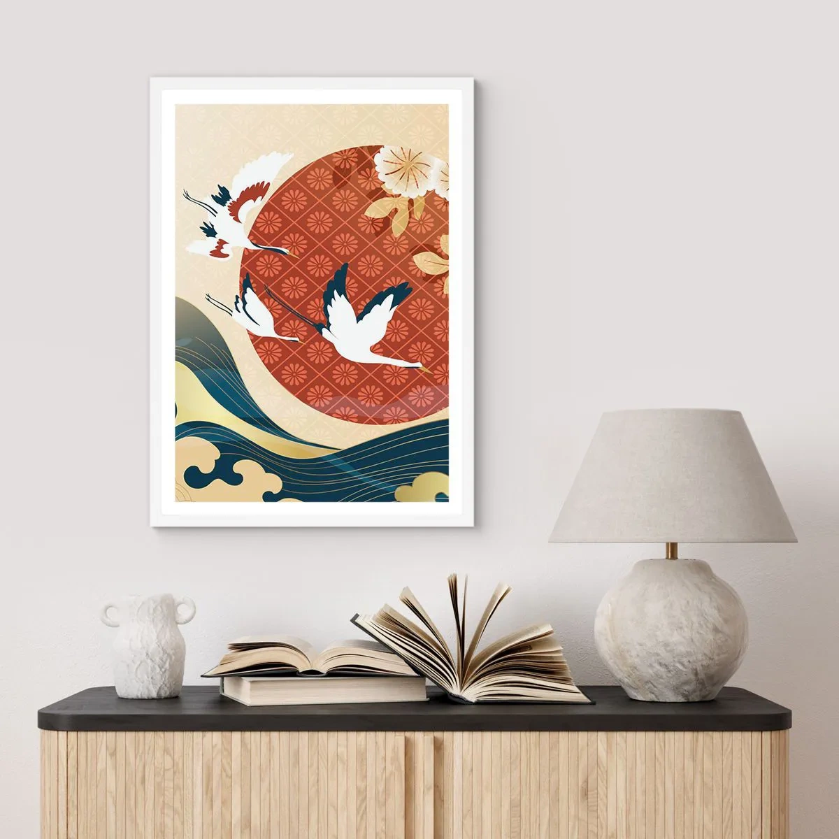 Plagát v bielom ráme - Japonská rozprávka - 50x70 cm