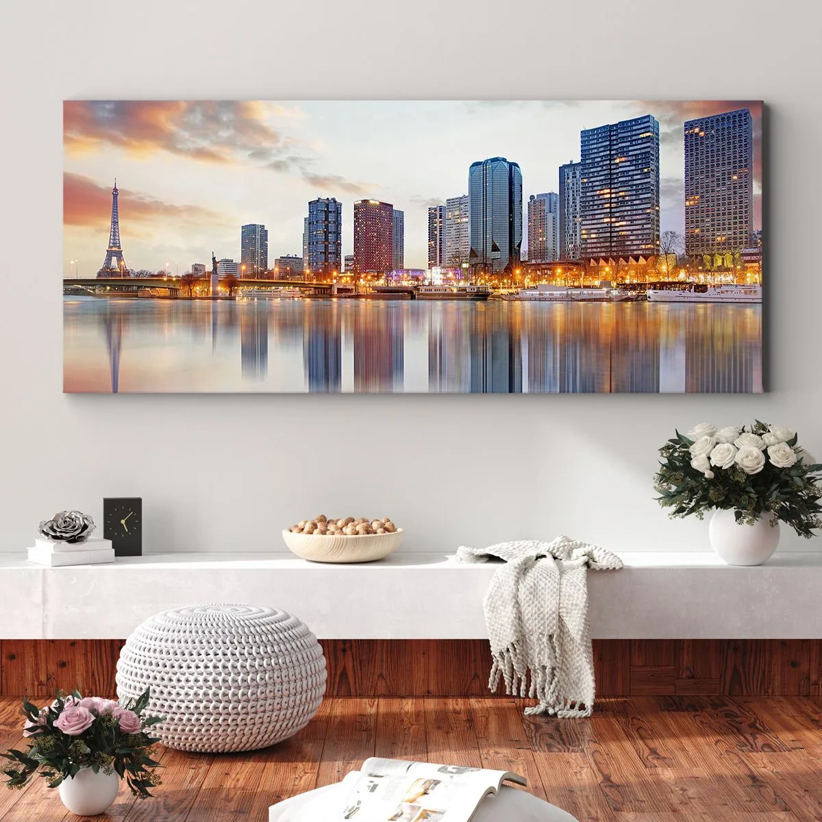 Obraz na plátne - Monumentálny pokoj Paríža - 100x40 cm