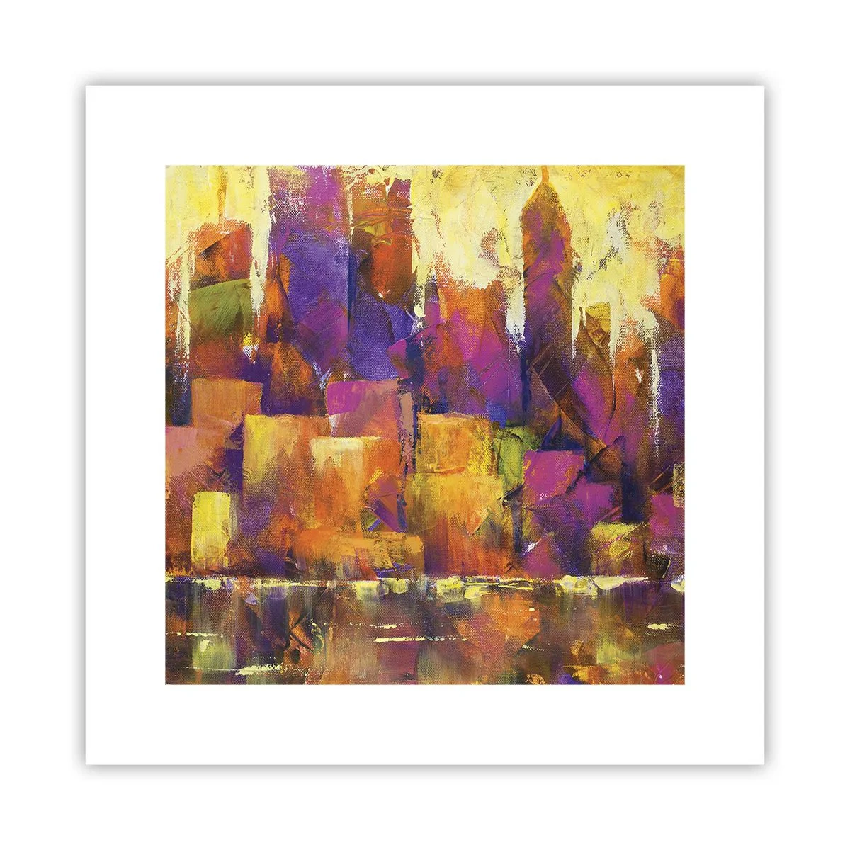 Plagát - Metropolitná kompozícia - 30x30 cm