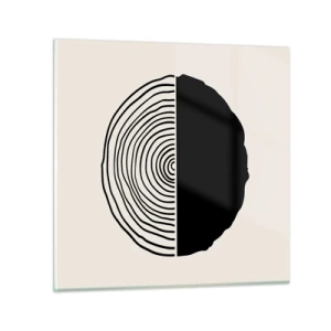 Obraz na skle - Pol na pol - 50x50 cm