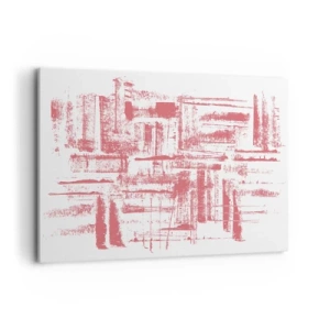 Obraz na plátne - Červené mesto - 100x70 cm