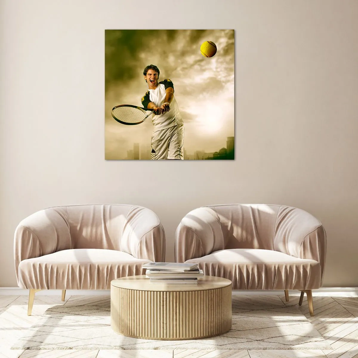 Obraz na skle - Energia a radosť - 60x60 cm