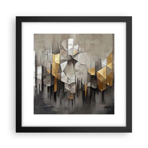 Plagát v čiernom ráme - Kompozícia z ľadu a svetla - 30x30 cm