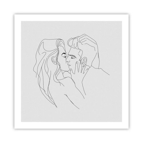 Plagát - Jedným ťahom - 60x60 cm