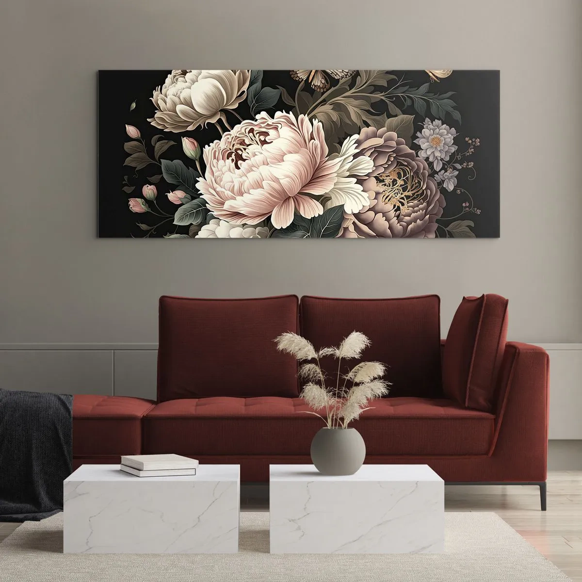 Obraz na skle - V barokovom štýle - 100x40 cm