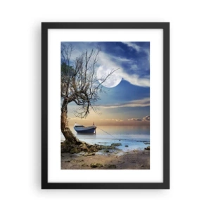 Plagát v čiernom ráme - Je to koniec alebo začiatok? - 30x40 cm