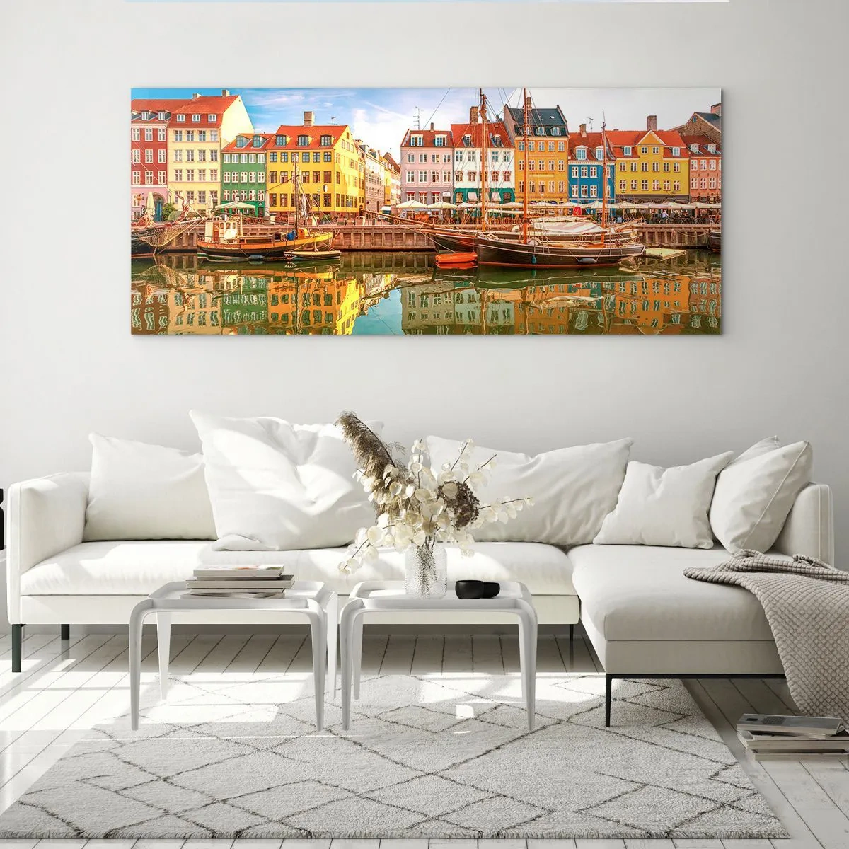 Obraz na skle - Pri vode hladkej ako zrkadlo - 100x40 cm