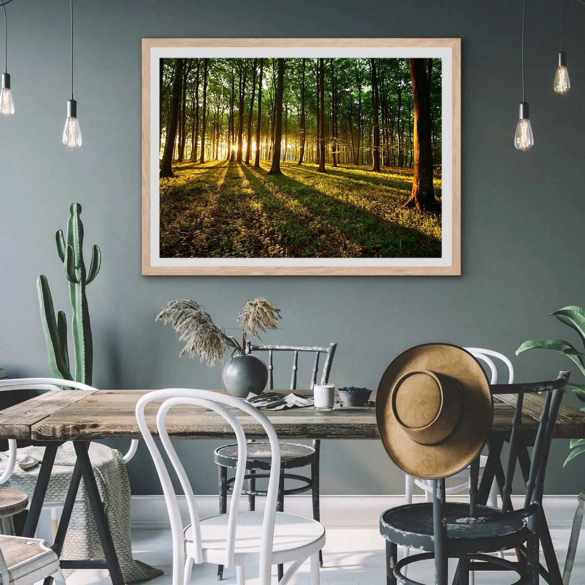 Plagát v ráme zo svetlého duba - Fotografie všetkých jarí - 70x50 cm