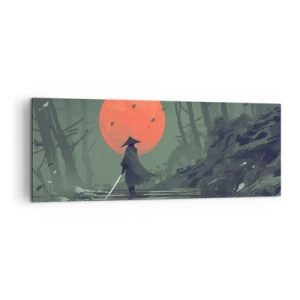 Obraz na plátne - Bojovník červeného mesiaca - 140x50 cm