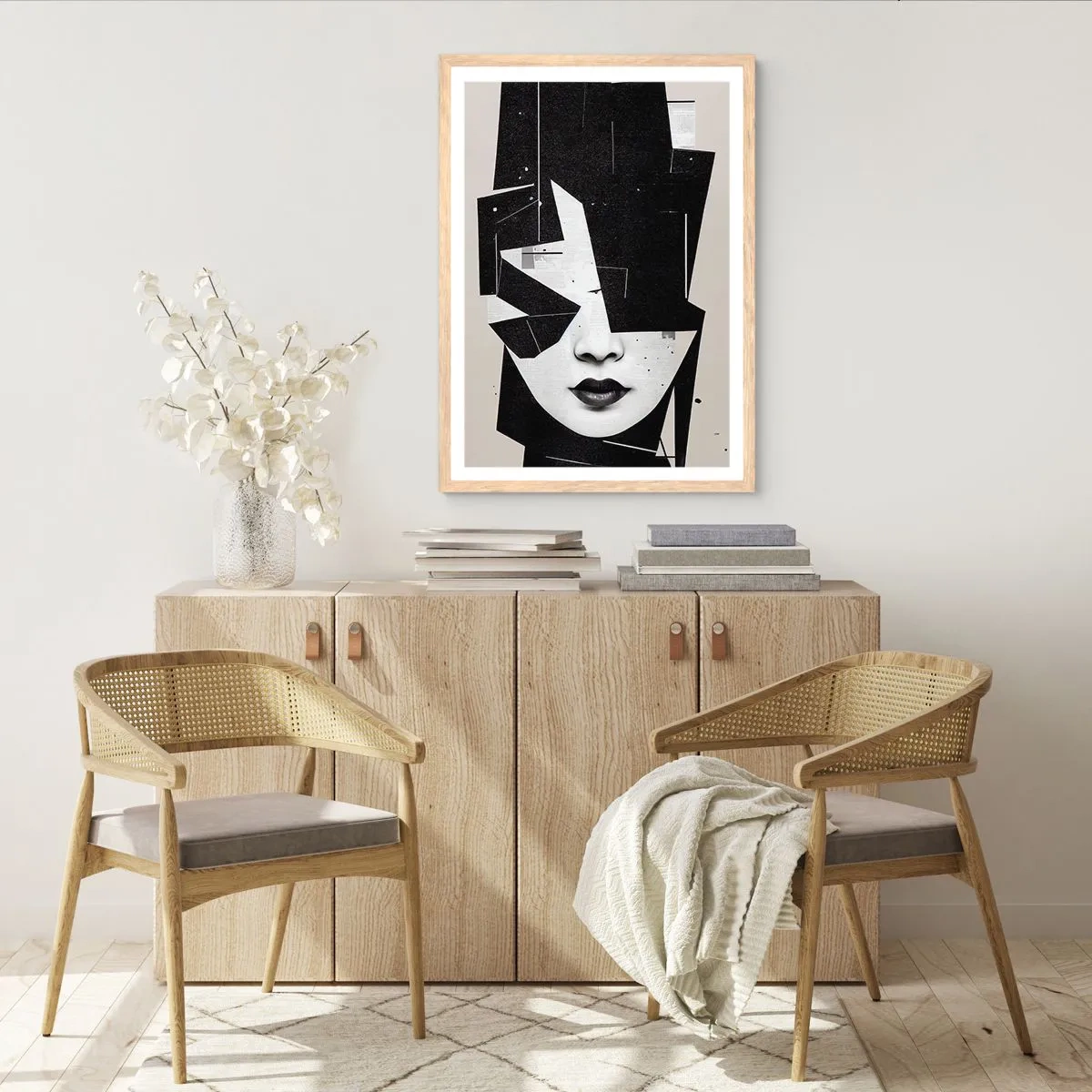 Plagát v ráme zo svetlého duba - Hlboko skryté - 50x70 cm