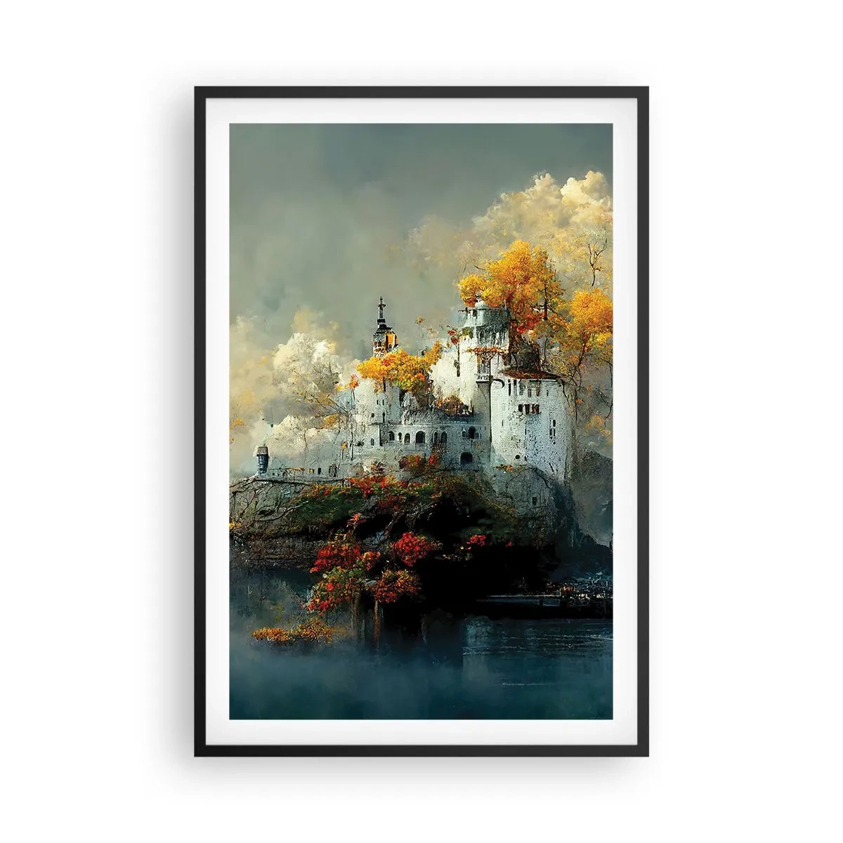 Plagát v čiernom ráme - Začiatok romantického príbehu - 61x91 cm