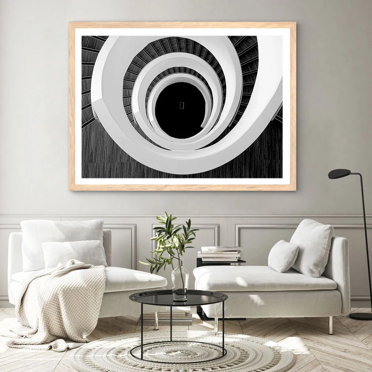 Plagát v ráme zo svetlého duba - K podstate vecí - 100x70 cm