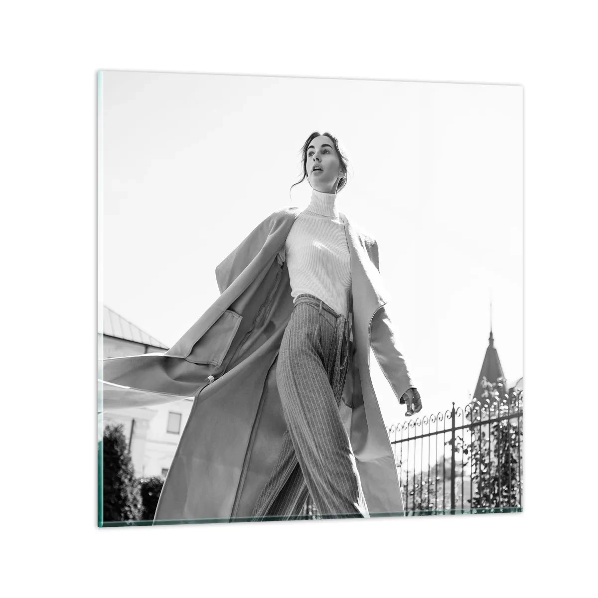 Obraz na skle - Ideš so mnou? - 60x60 cm