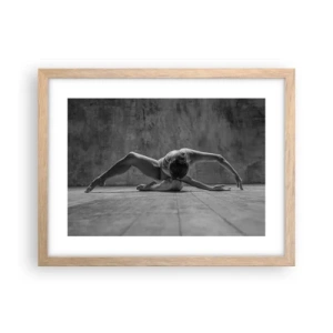 Plagát v ráme zo svetlého duba - Nájdená symetria - 40x30 cm