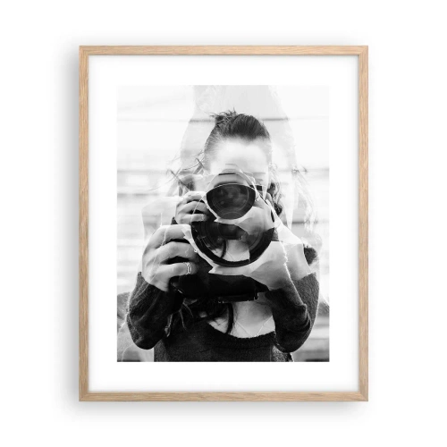 Plagát v ráme zo svetlého duba - Tvorca a materiál - 40x50 cm