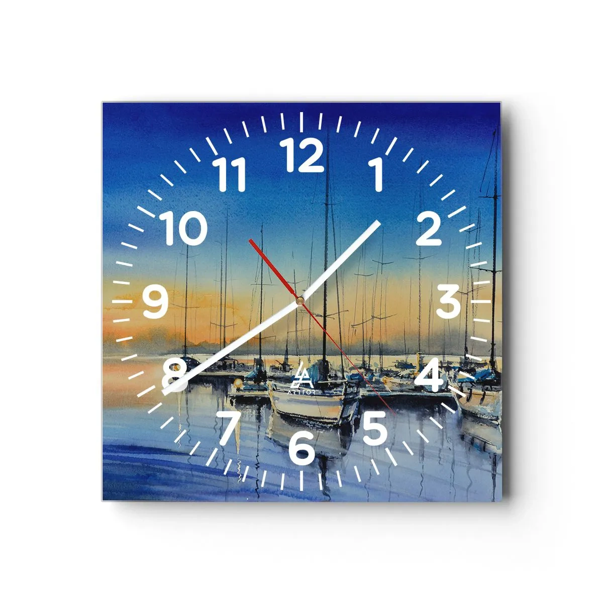 Nástenné hodiny - Koniec dobrého dňa - 30x30 cm