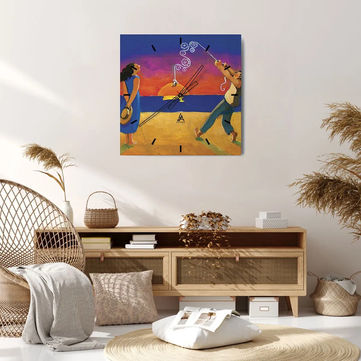 Nástenné hodiny - Viac ako hviezda z neba - 40x40 cm