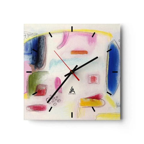 Nástenné hodiny - Viac konvexné ako konkávne alebo ploché - 30x30 cm