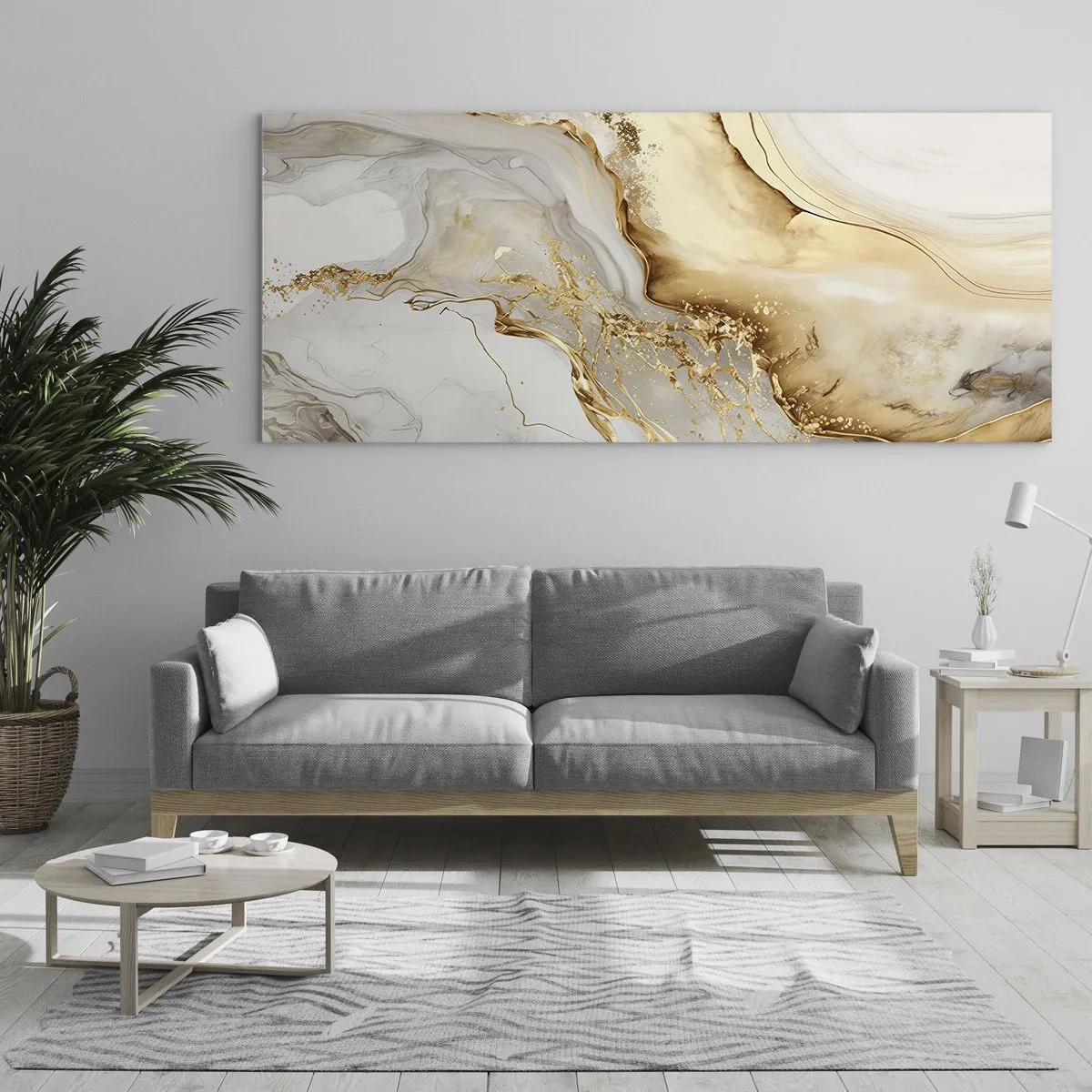 Obraz na skle - Abstrakcia: krása a dobro - 100x40 cm