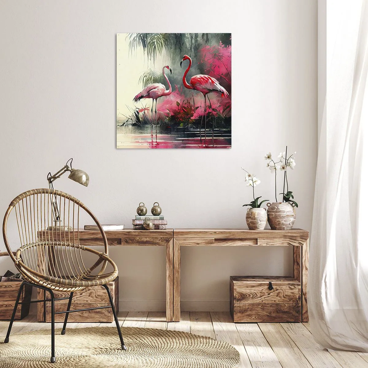 Obraz na plátne - Hodiny prírodného kúzla - 70x70 cm