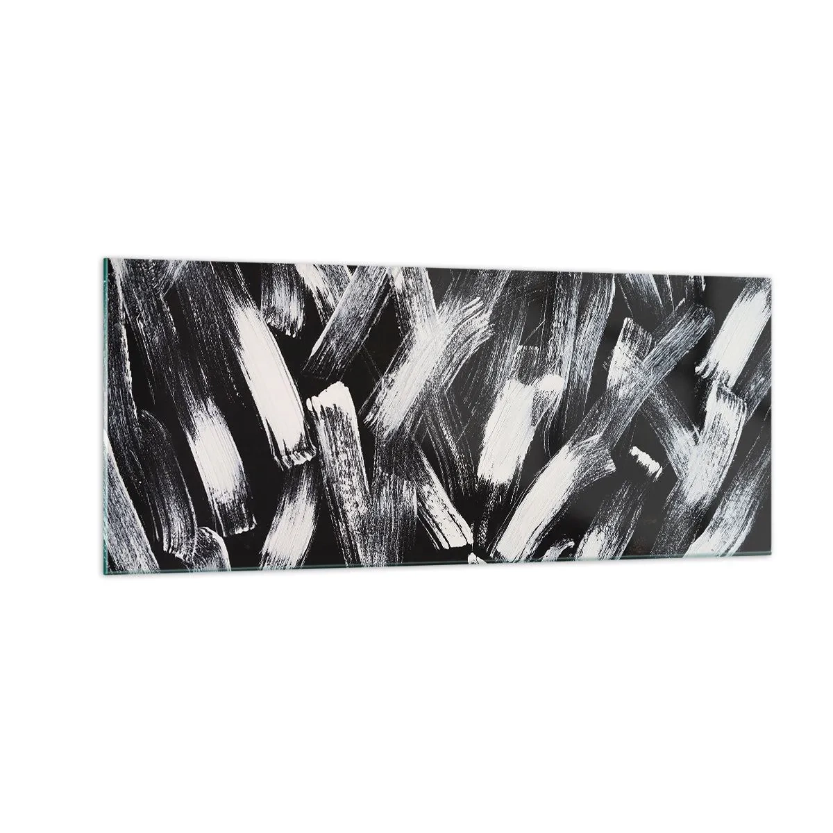 Obraz na skle - Abstrakcia v industriálnom duchu - 100x40 cm