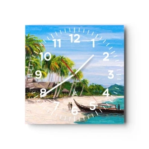 Nástenné hodiny - Exotický sen - 40x40 cm