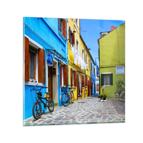 Obraz na skle - Pastelové, sladké zákutia - 60x60 cm