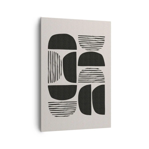 Obraz na plátne - Polovičaté sústavy - 70x100 cm