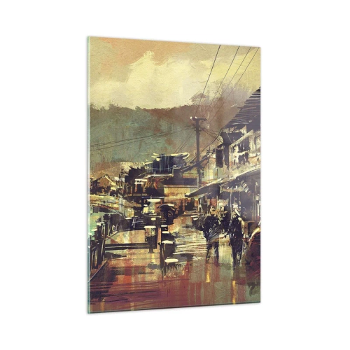 Obraz na skle - Život ako bohatstvo šedej - 50x70 cm