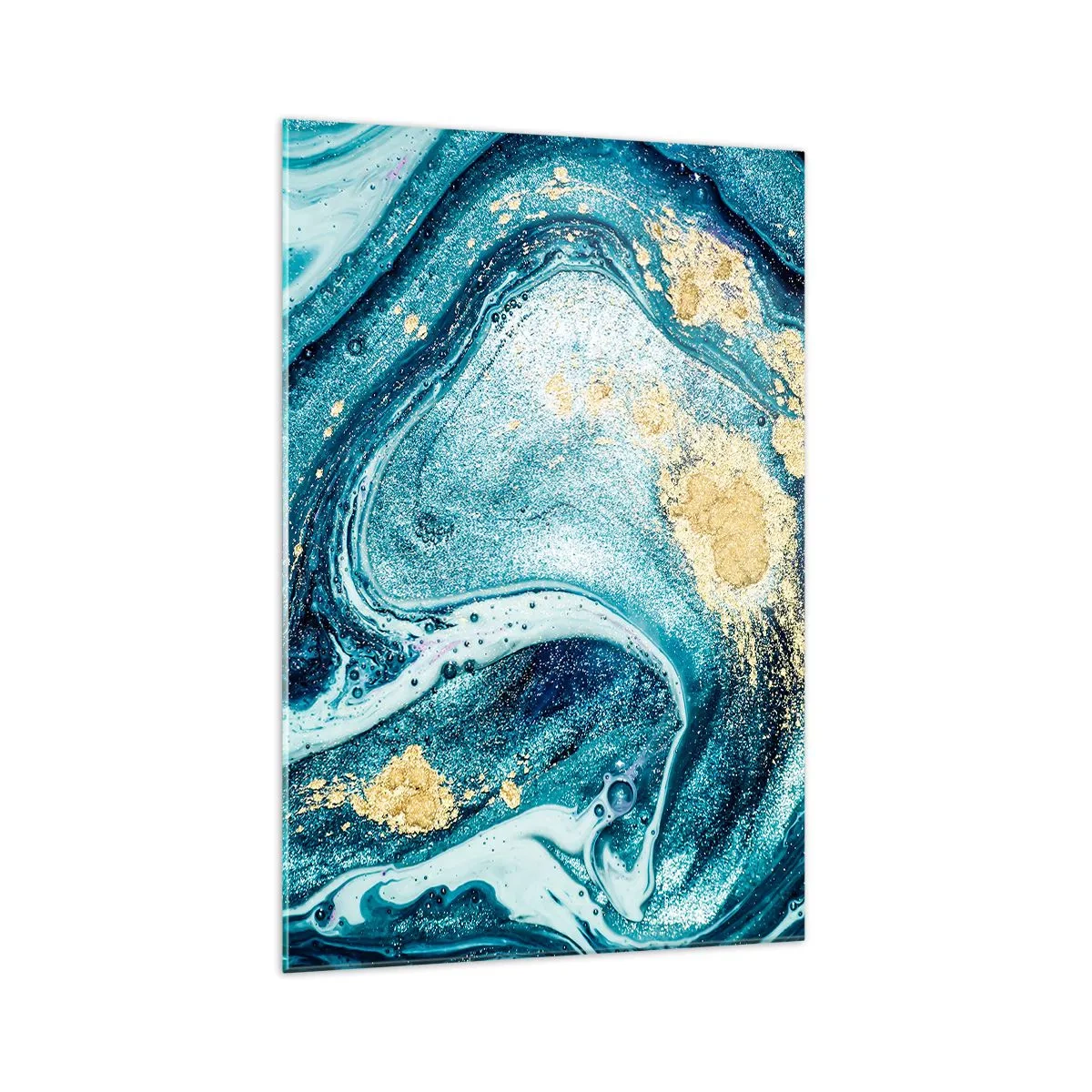 Obraz na skle - Modrý vír - 70x100 cm