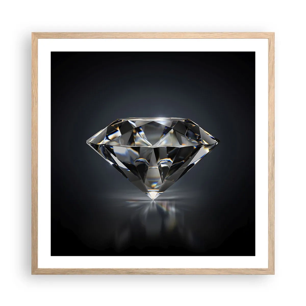 Plagát v ráme zo svetlého duba - Best girls friend - 60x60 cm