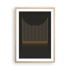 Plagát v ráme zo svetlého duba - Preskúmať temnotu - 50x70 cm