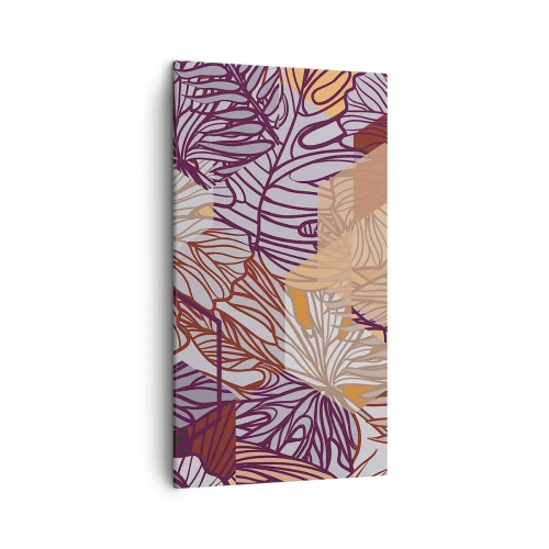 Obraz na plátne - Nemožný vzťah medzi geometriou a prírodou - 45x80 cm