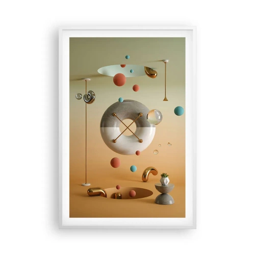 Plagát v bielom ráme - Všetko je možné - 61x91 cm