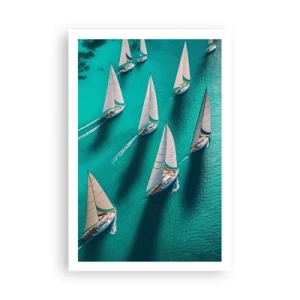 Plagát - Zápasenie s vetrom - 61x91 cm