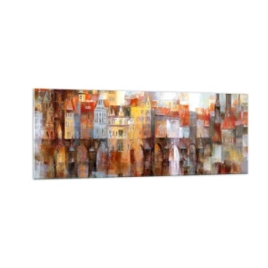 Obraz na skle - Pod mostom je tiež krásne - 140x50 cm
