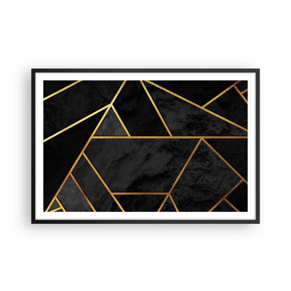 Plagát v čiernom ráme - Temnota a svetlo - 91x61 cm