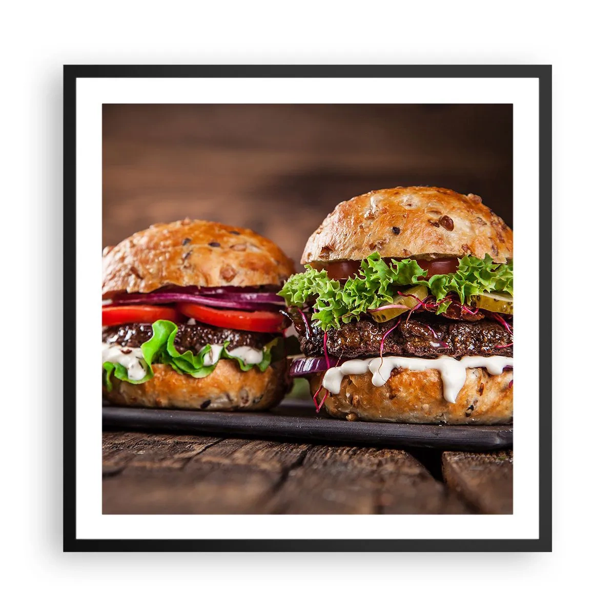 Plagát v čiernom ráme - American dream - 60x60 cm