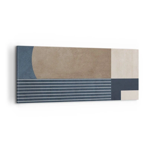 Obraz na plátne - Kompozícia jednoduchosti a guľatosti - 100x40 cm