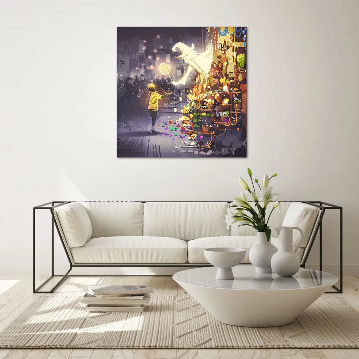 Obraz na skle - Kúzla existujú - 50x50 cm